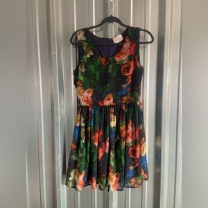 Floral Sleeveless Dress in Multicolor by MOON